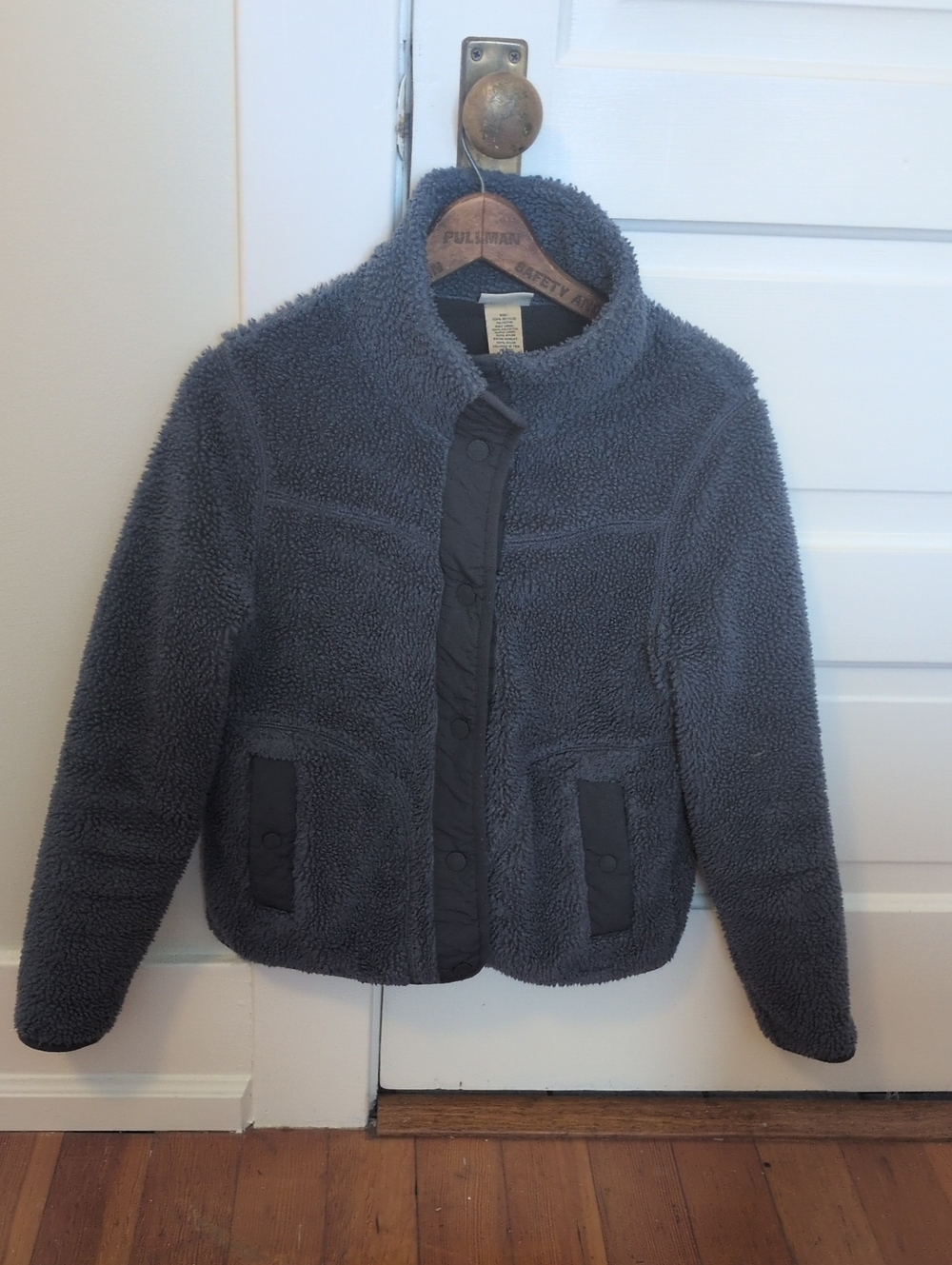 L.L. Bean Kids Dark Gray Sherpa Puffer Jacket